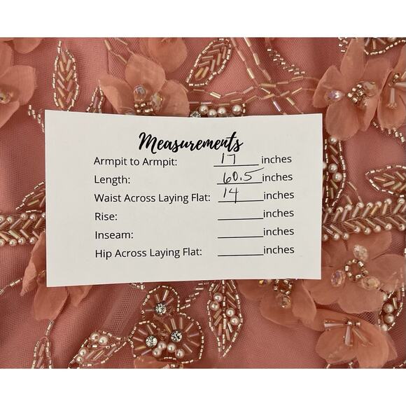 Mac Duggal 11224 Embellished Tulle Salmon Cap Sleeve Gown Size 8 $698 - Picture 8 of 10